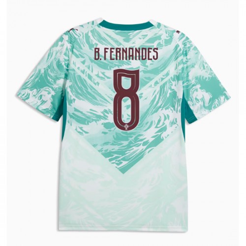 Portugali Bruno Fernandes #8 Vieraspaita MM-kisat 2026 Lyhythihainen